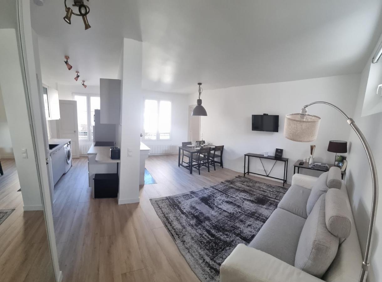 Appartement Luxueux Dans Maison Bourgeoise Parisienne Levallois-Perret Bagian luar foto