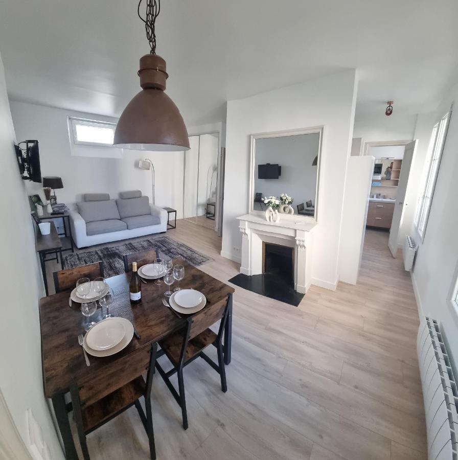 Appartement Luxueux Dans Maison Bourgeoise Parisienne Levallois-Perret Bagian luar foto